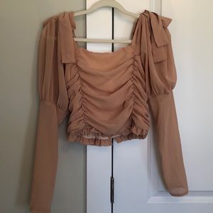 Boohoo Ruched Top